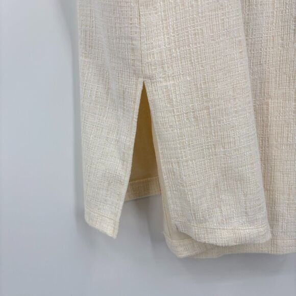 Madewell White Midi Dress with Black Buttons - Picture 9 of 11